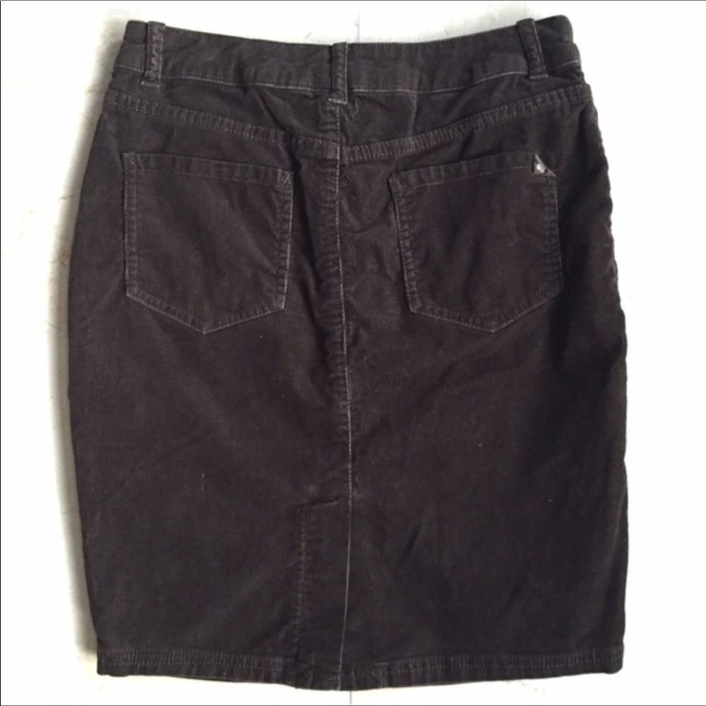 Cidra Chocolate Brown Corduroy Skirt - Picture 2 of 11